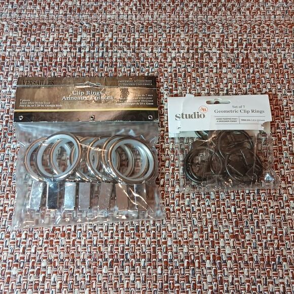 New 2 Packs Clip Rings For Curtains Versailles And Studio - Picture 1 of 5